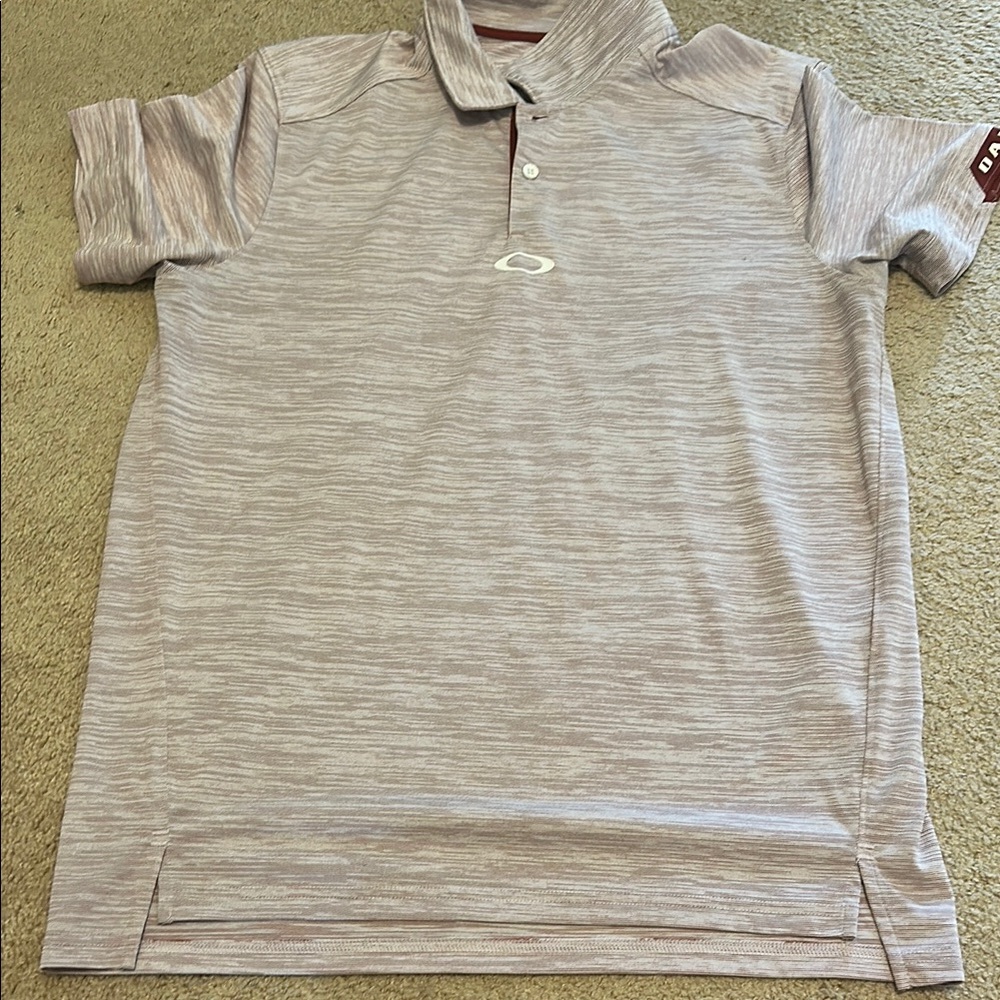Oakley Gray Polo Shirt Classic Design